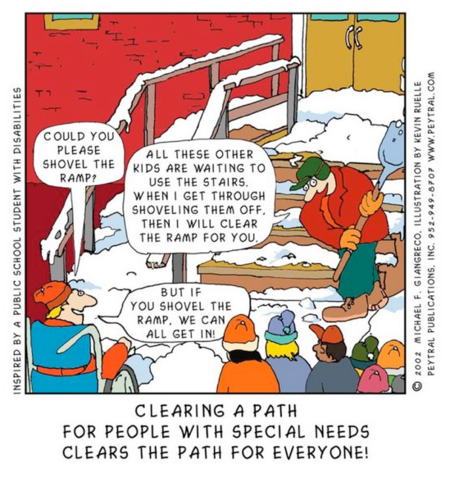 Cartoon: Could you please shovel the ramp? All these other k