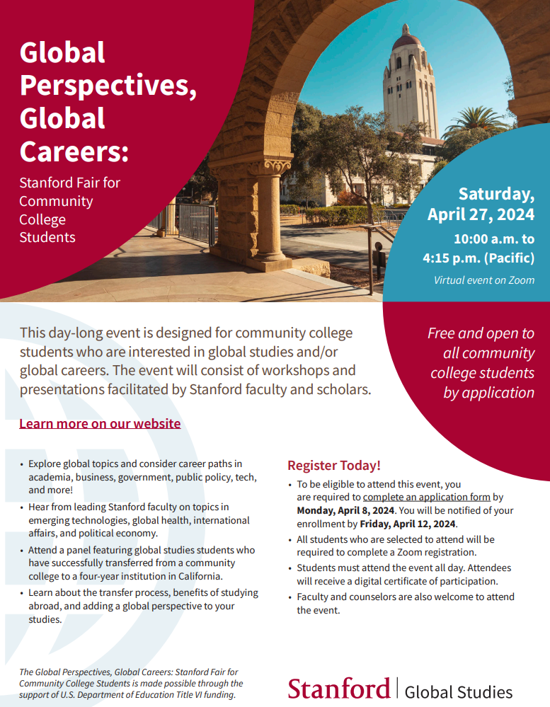 Stanford Global Studies Flyer