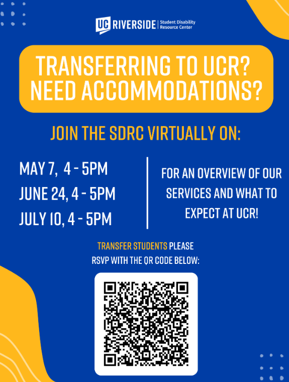 UC Riverside Accommodations