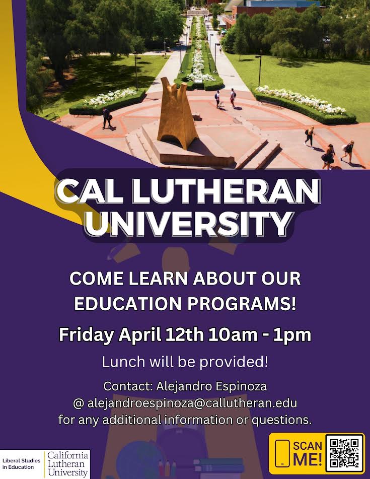 CLU Education Event Friday, April 12th at CLU