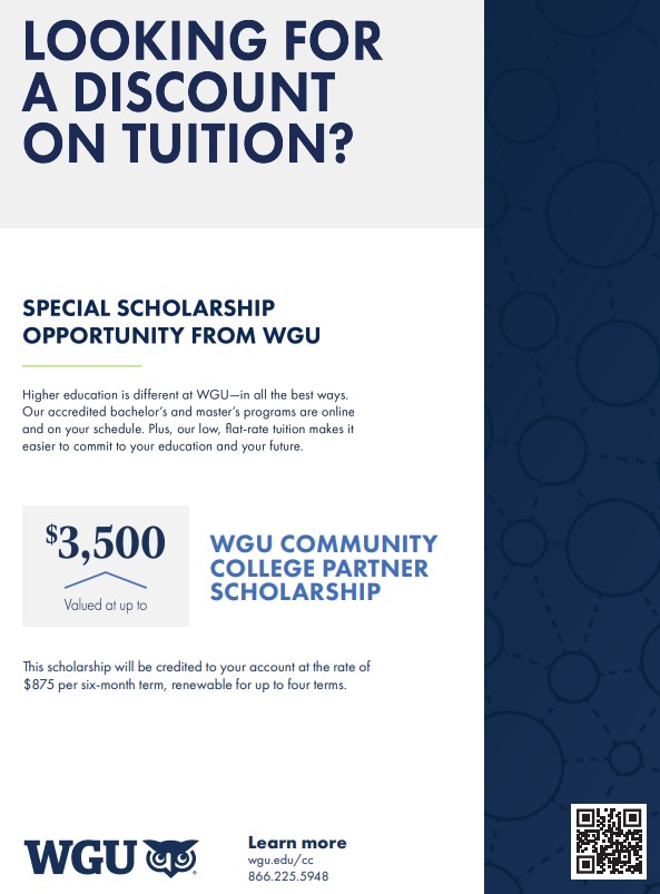 WGU Scholarship information