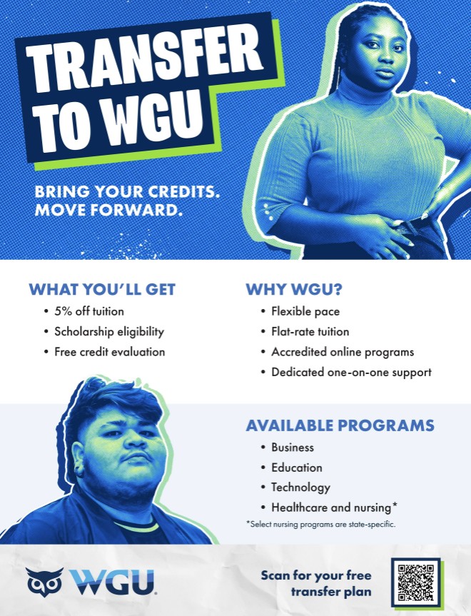 Transfer to WGU flyer