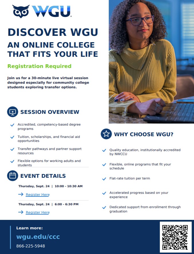 WGU Virtual Session for Transfer Students