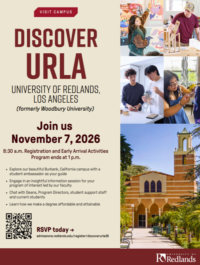 Discover URLA November 7 8:30AM - 1:00PM
