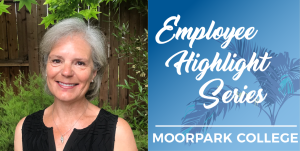Allison Barton and text that reads: Employee Highlight Series Moorpark College