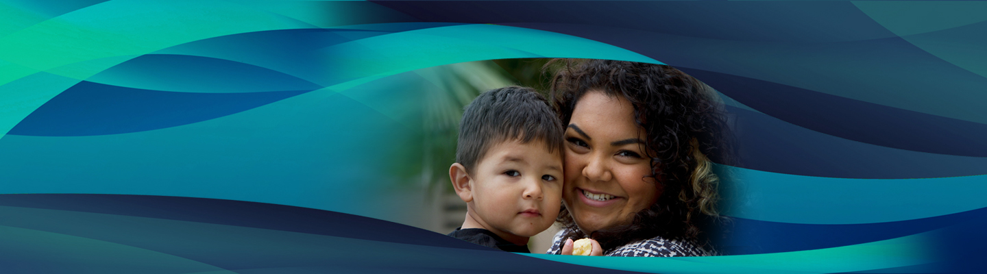 Hispanic mother and child at Moorpark College