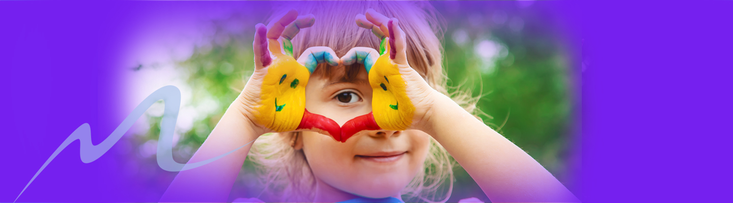 kid making heart with hands