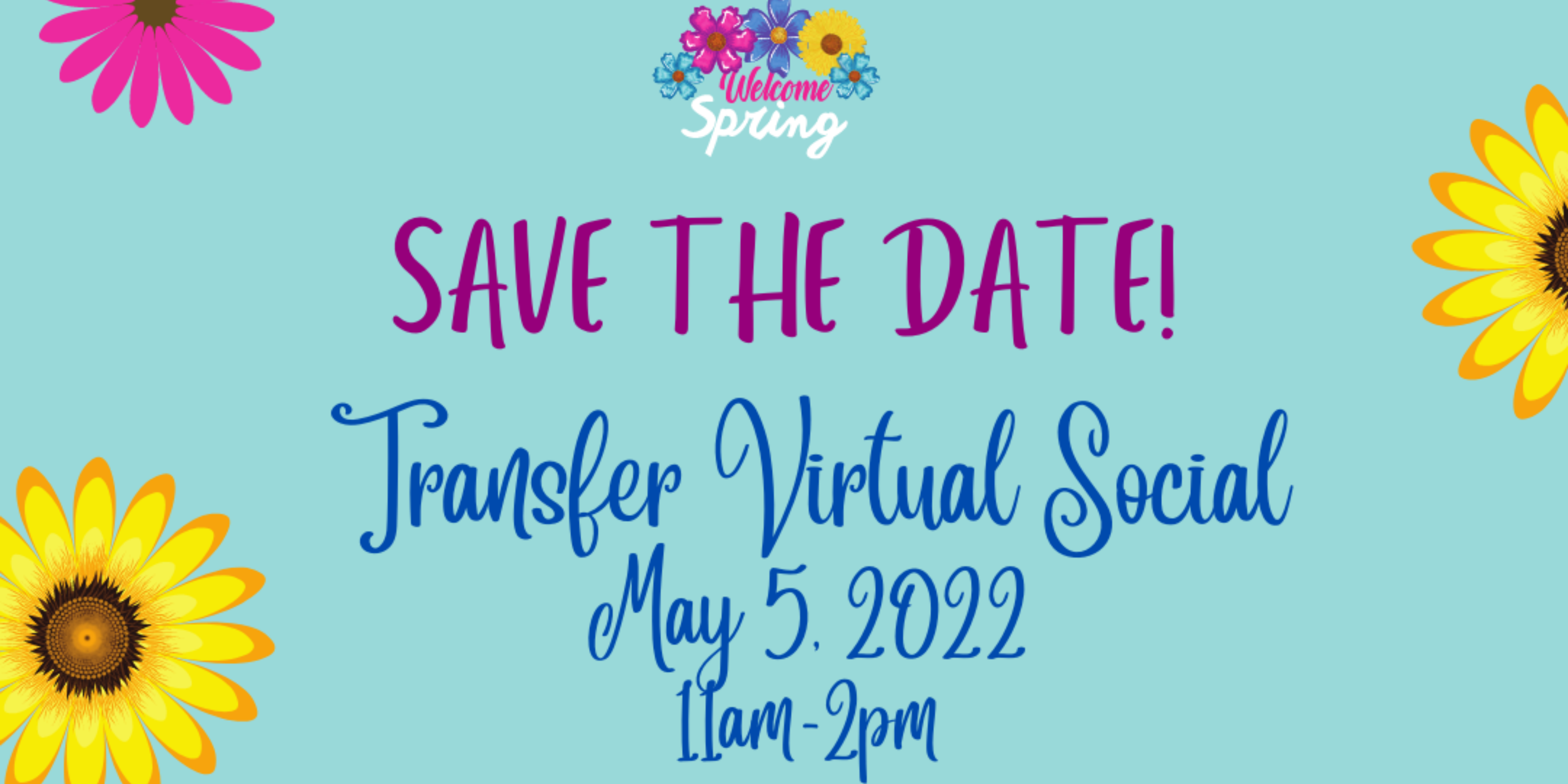 Spring 2022 Transfer Social Save the Date