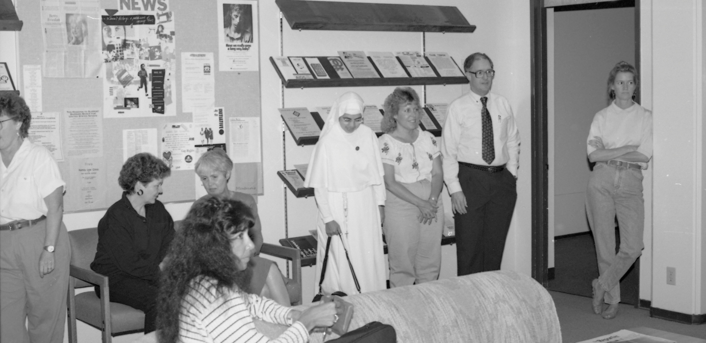 Women in the Women's Center in 1990