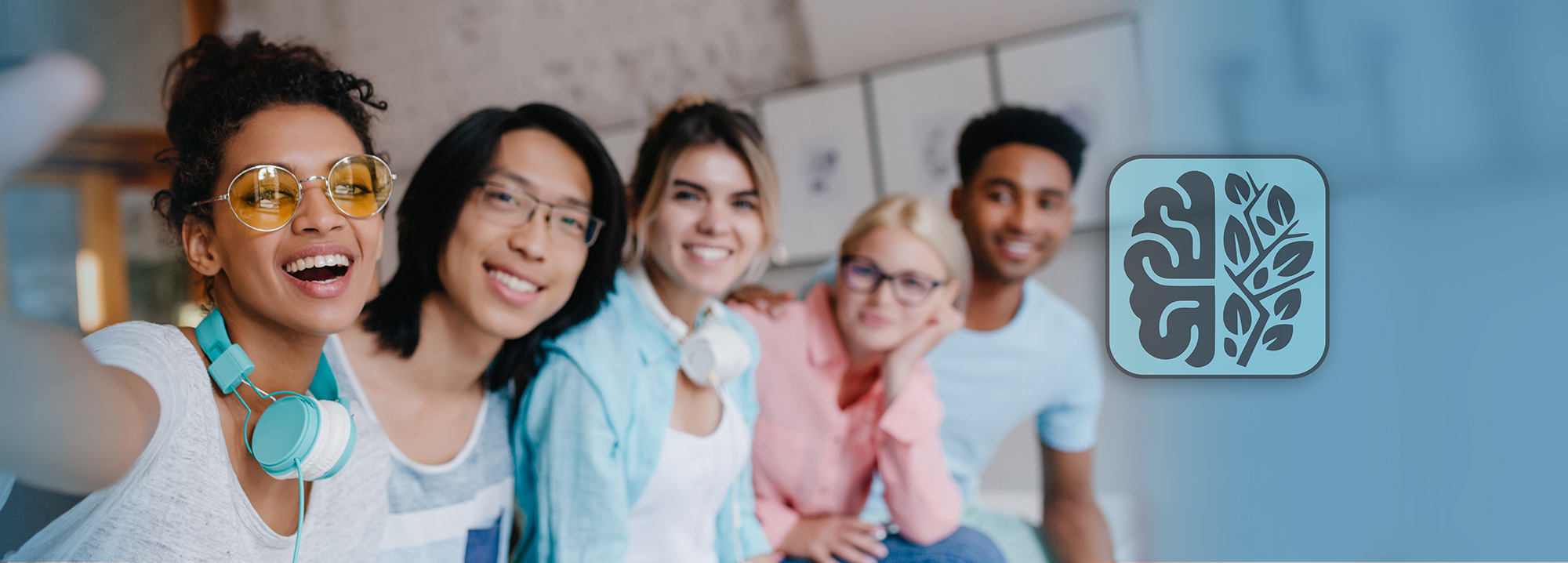 Students smiling