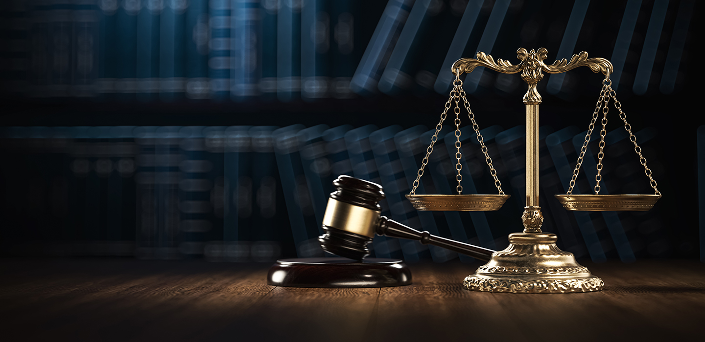 legal scale and mallet