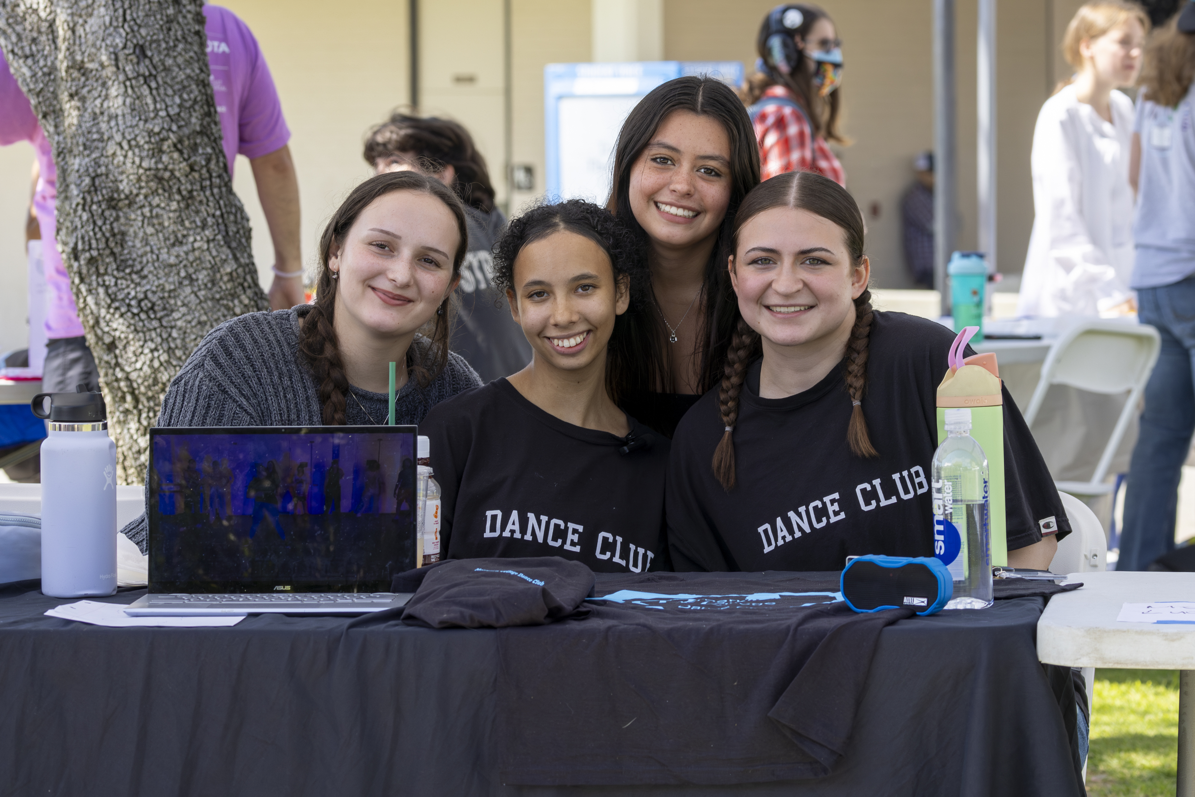 Dance Club members smile for a photo during Club Rush 2024