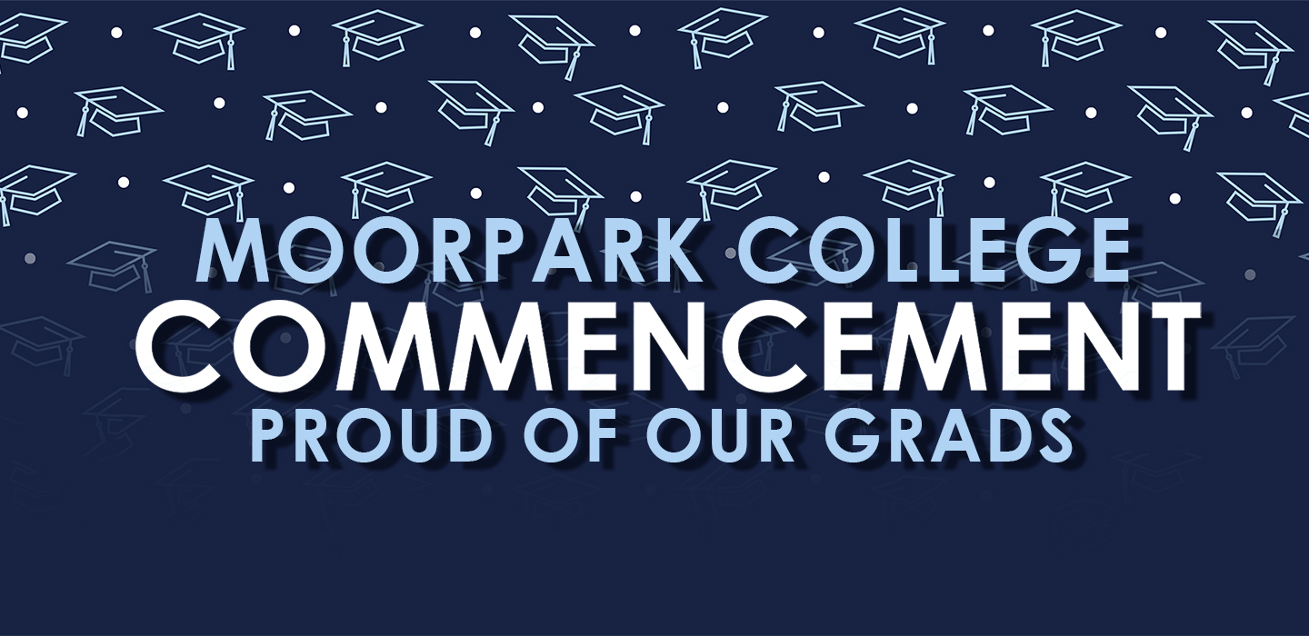 commencement poster in blue