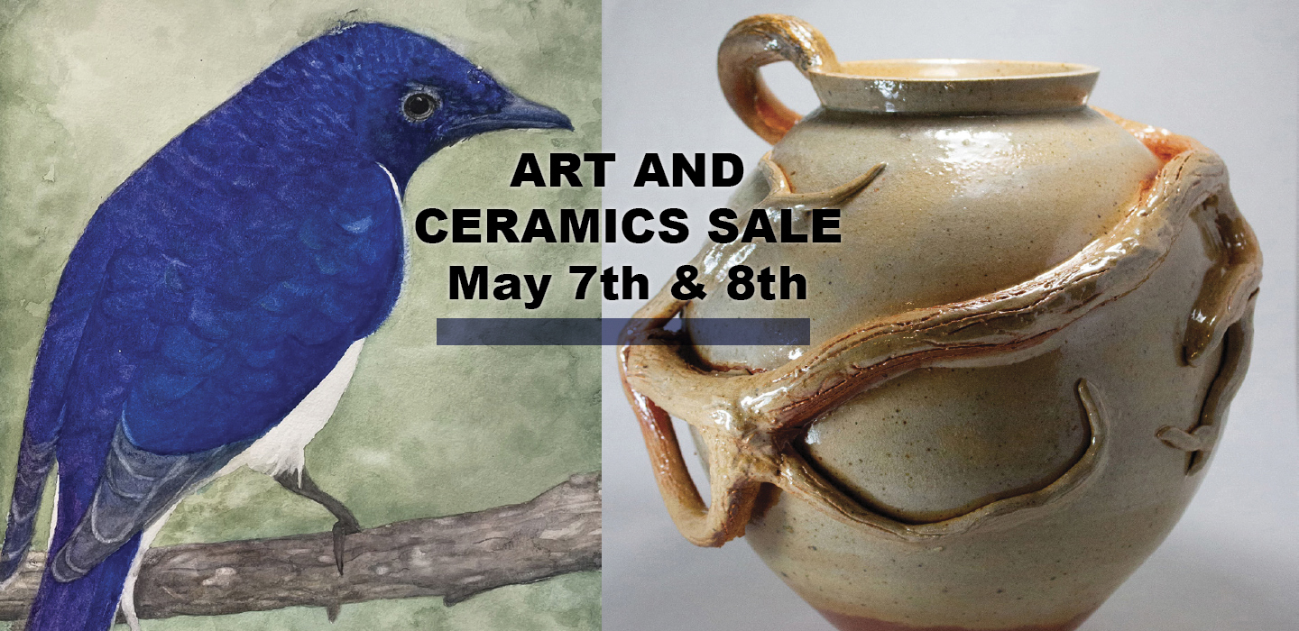 bird and ceramic pot