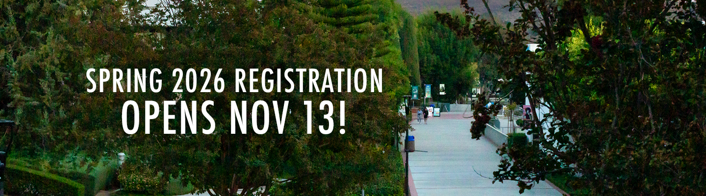 registration open over campus shot
