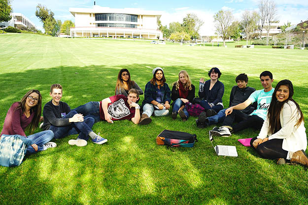 photo of student on Moorpark College campus