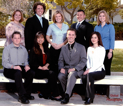 Officers from the 2002-2003 ASMC Board of Directors pose for a group photo.