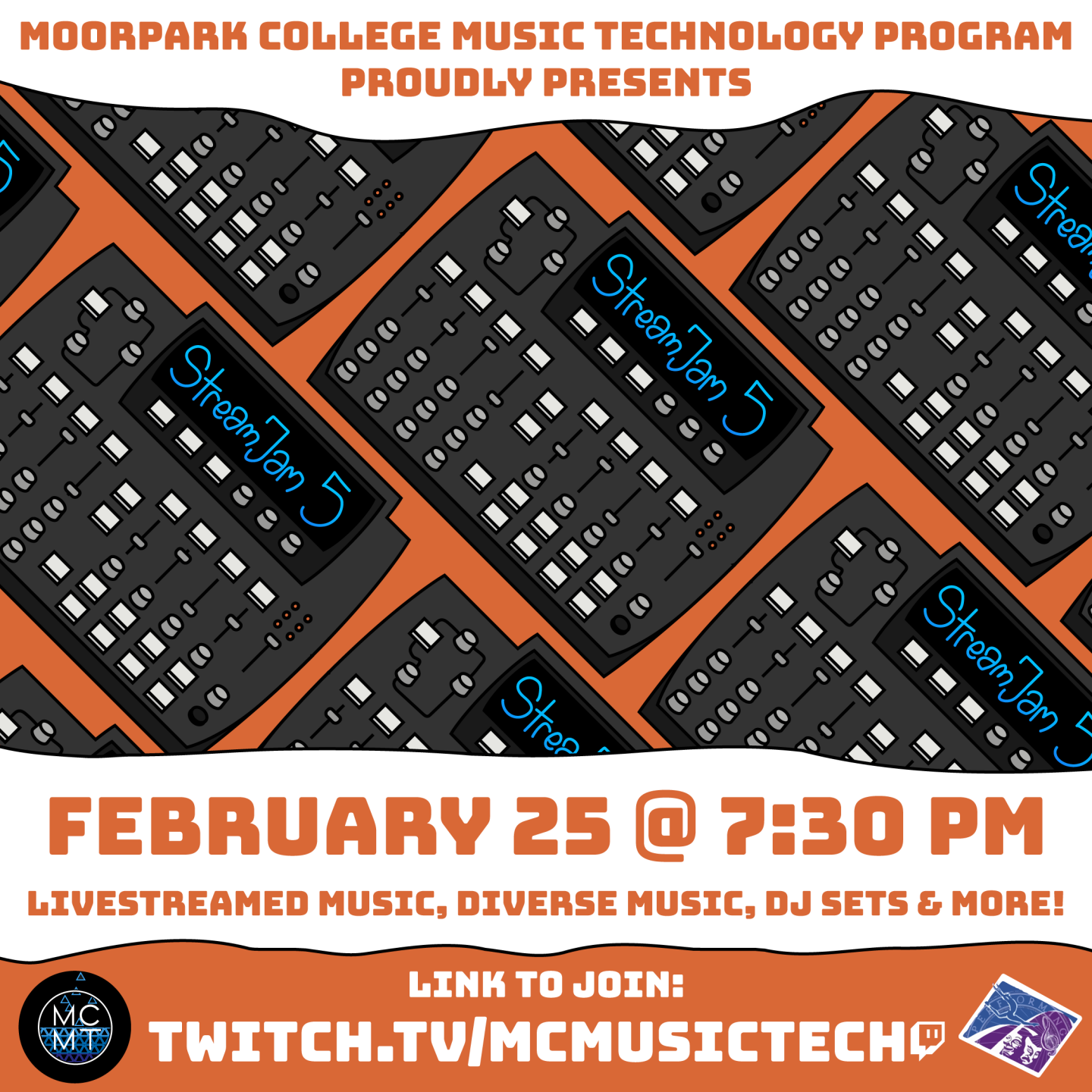 Stream Jam 5 - February 25th at 7:30pm