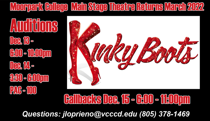 Auditon Notice for Kinky Boots