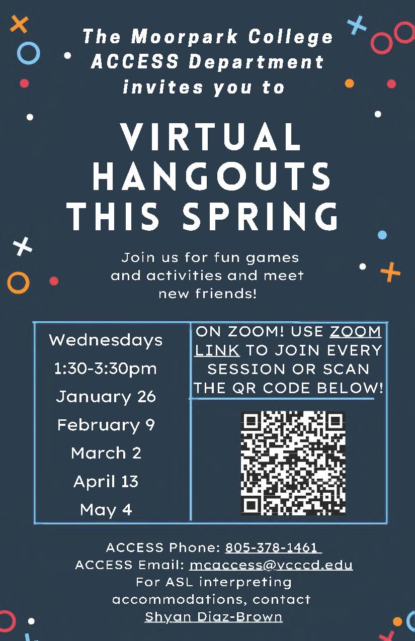 ACCESS Virtual Hangout Flyer