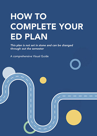 light blue road on dark blue background Ed Plan Guide