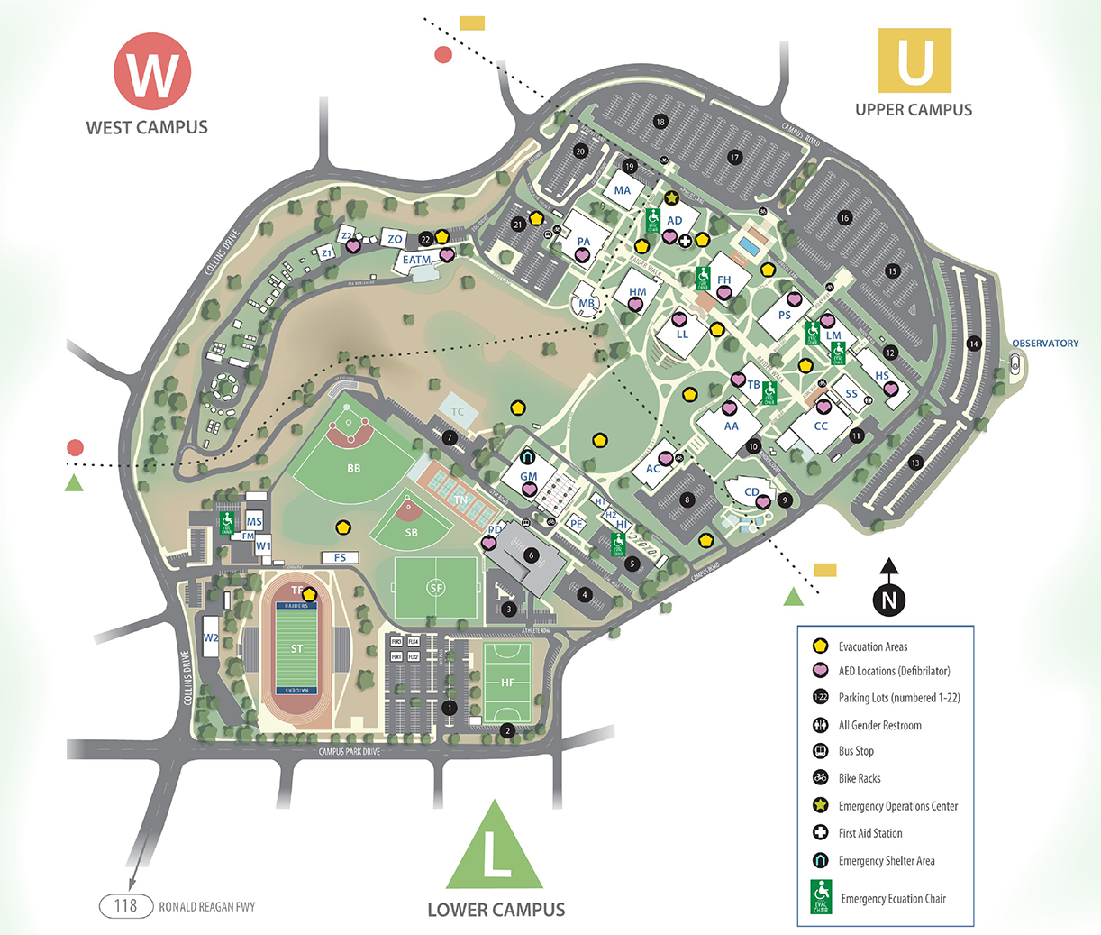 MC Campus Map