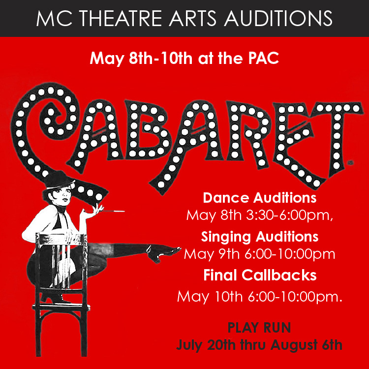 Auditons Graphic for CABARET