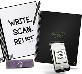 technology, electronic, devices, rocketbook, electronic notebook, write, scan, reuse