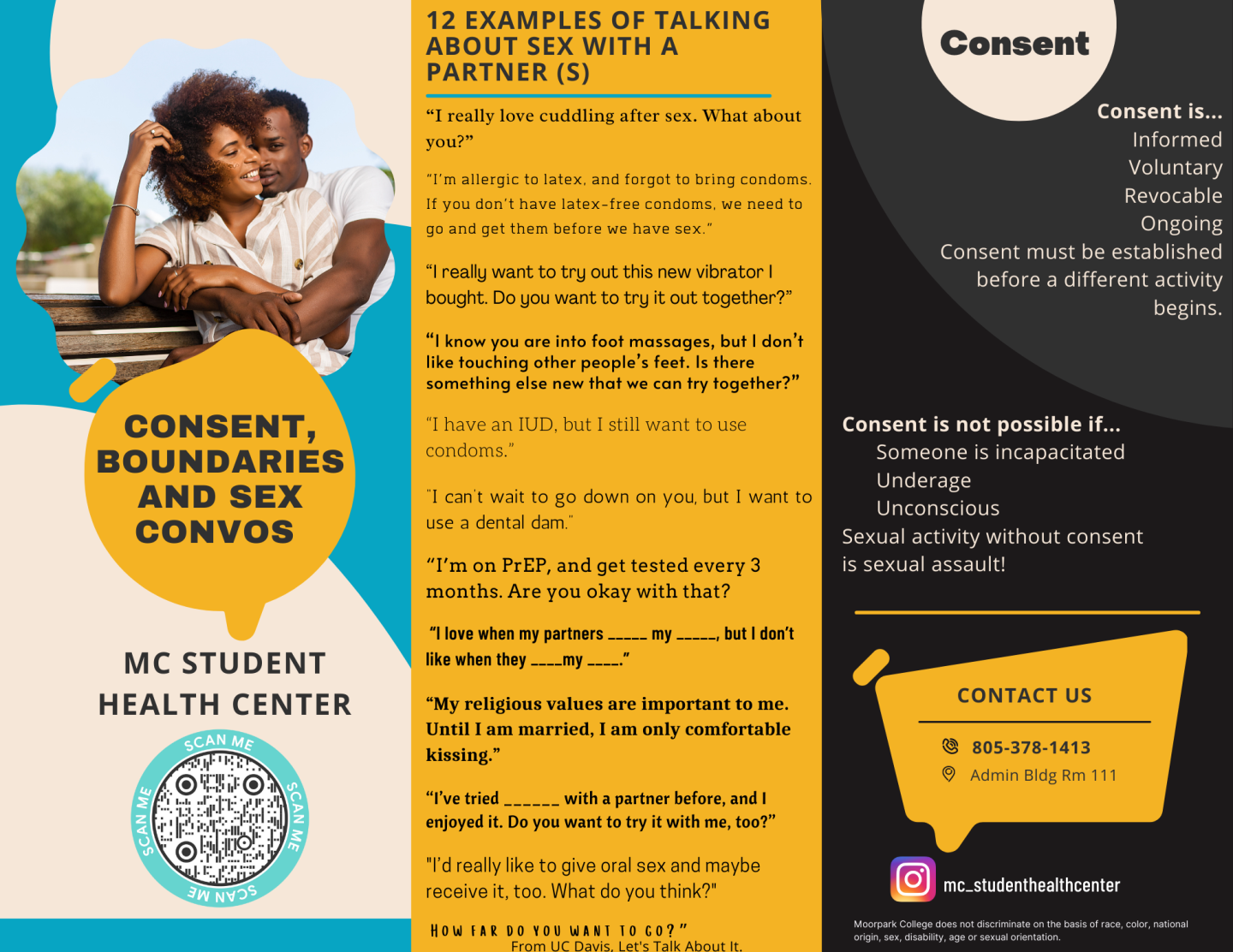 Outside of brochure Consent, Boundaries, and Sex Convos