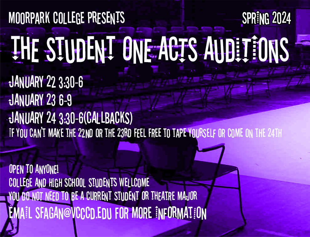 2024 Spring Student One Acts Audition Information