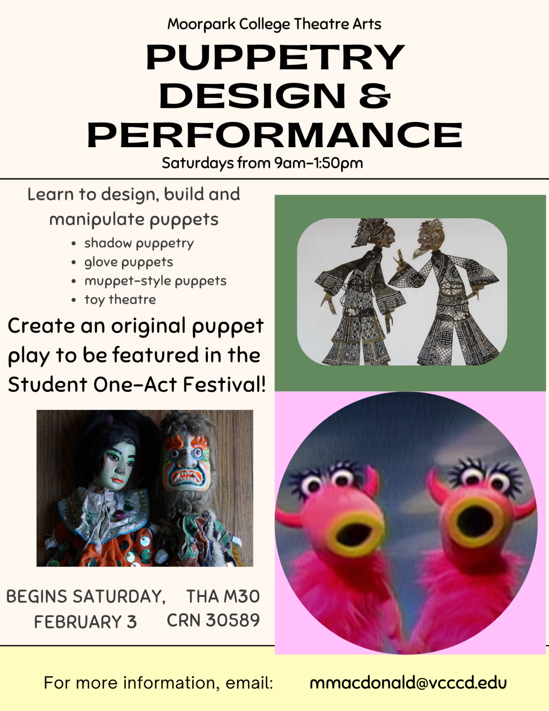 Puppetry Design and Performance