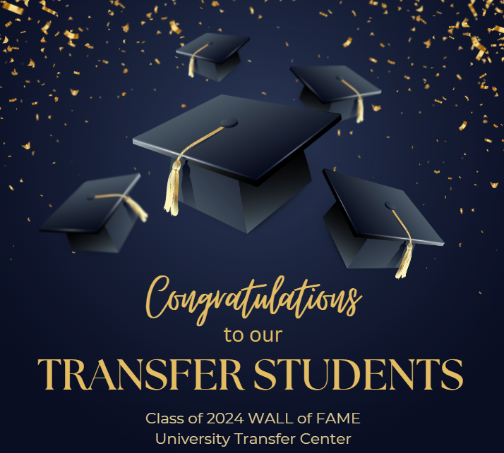 Congratulations to our Transfer Students