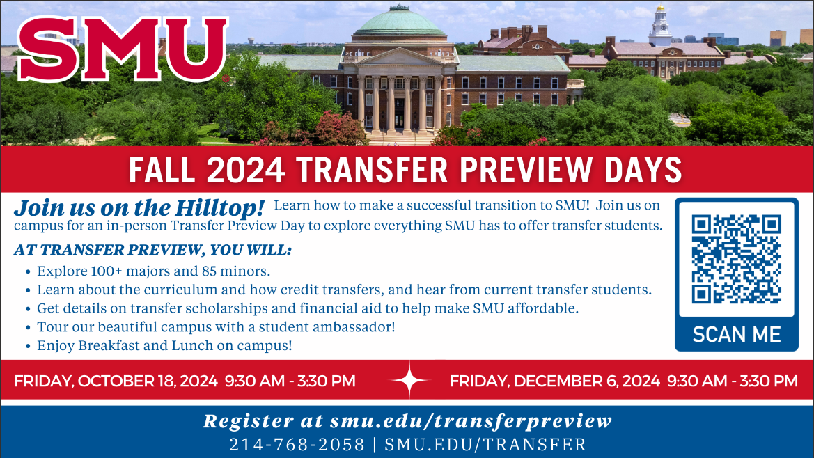 SMU Fall 2024 Transfer Preview Days