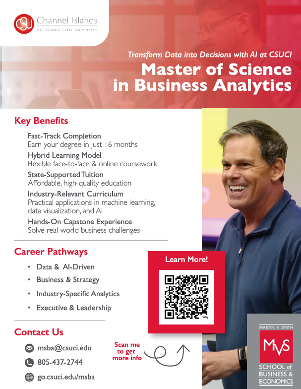 B.S. Business Analytics Flyer