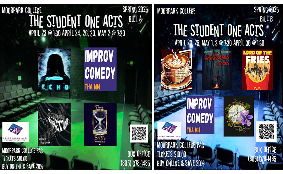 MC Theatre Arts presents the Spring 2025 Student One Acts April 23rd through May 3rd.