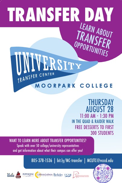 Transfer Day Thursday, August 28 11 to 1:30