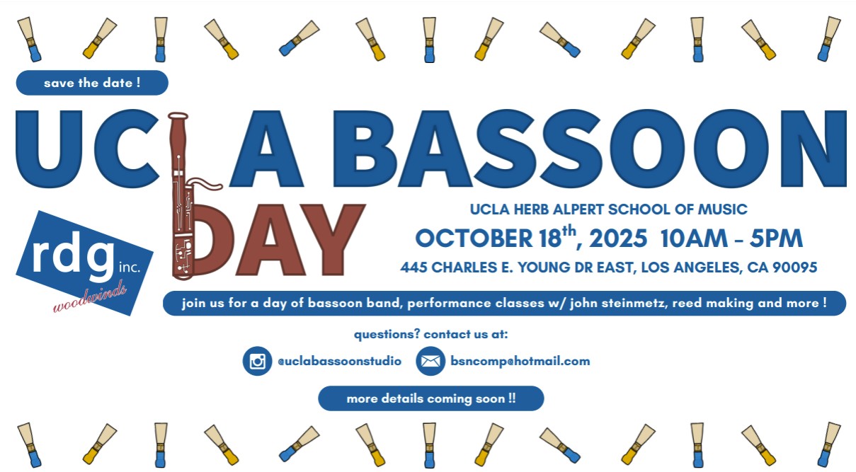 UCLA Bassoon Day October 18th