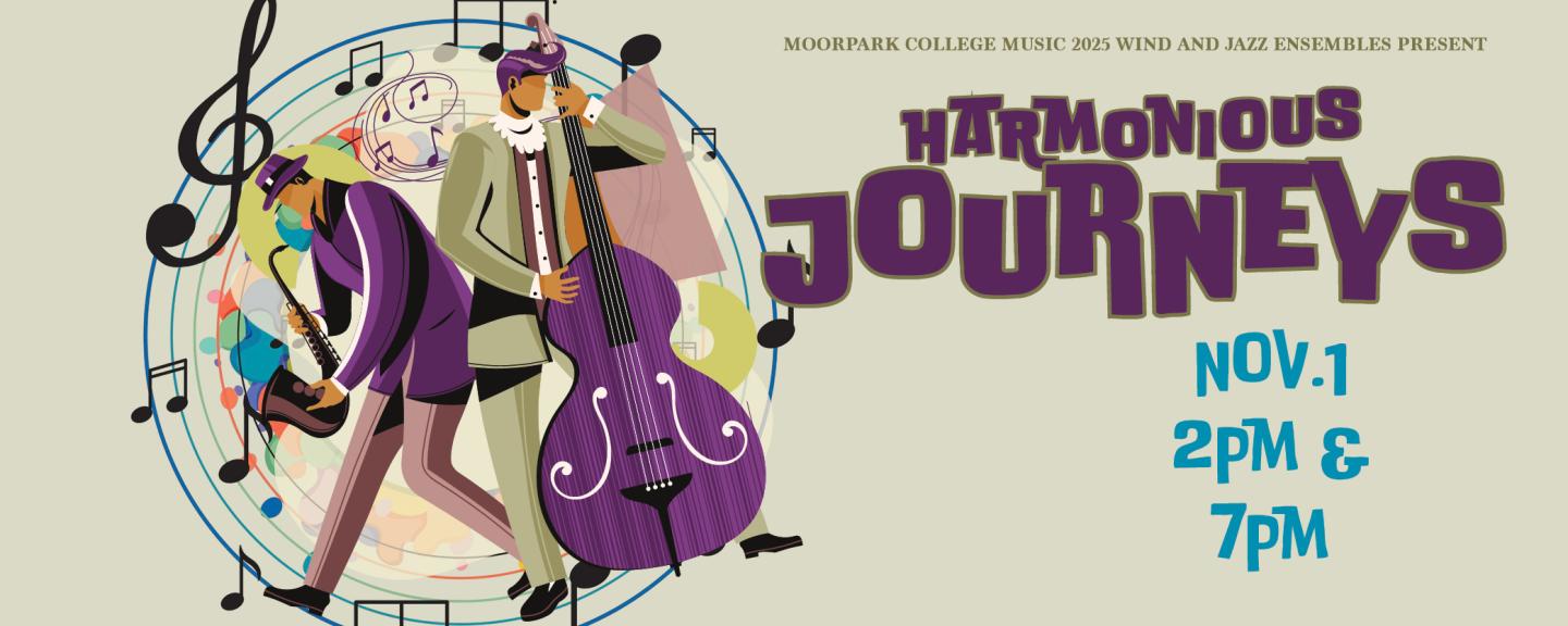 The MC Music Department Presents "Harmonious Journeys" on November 1st at 2:00pm and 7:00pm.