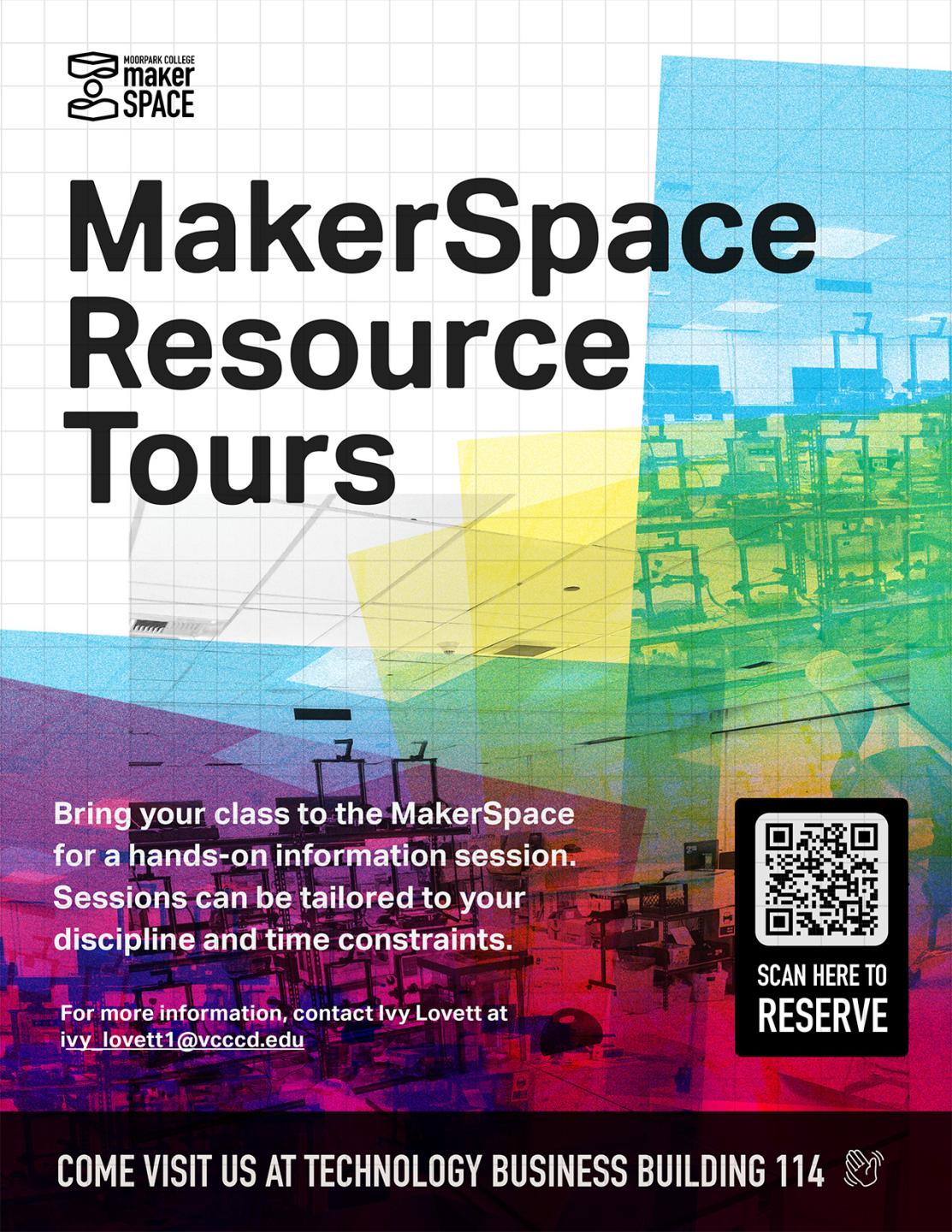 MakerSpace Resource Tour Flier