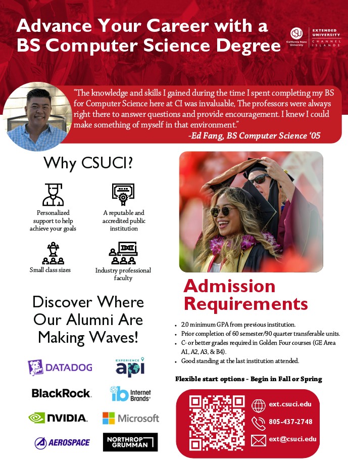 BS Computer Science Online Program through Extended University