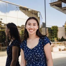 Rachel smiling