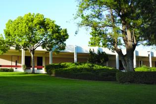 photo of the Administration Building, text below reads: Administrative, College Administration and Operations