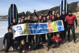 Surfing with AFS Exchange Students