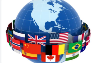 world map flags of different countries