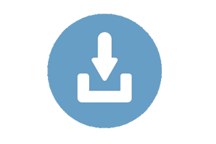 arrow pointing down icon