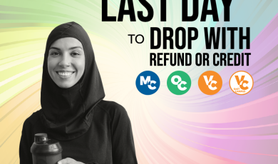 Last Day to Drop with Full Refund or Credit, January 21, 202