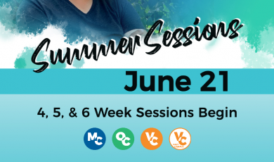 District alumni and text that reads: Summer Sessions June 21