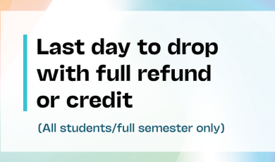 Colorful Background with text &quot;Last day to drop with fu