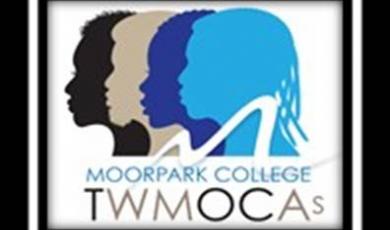 Profile silhouette view of diverse people and text that reads: Moorpark College TWMOCAs