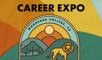Career Expo Illustration with Lion